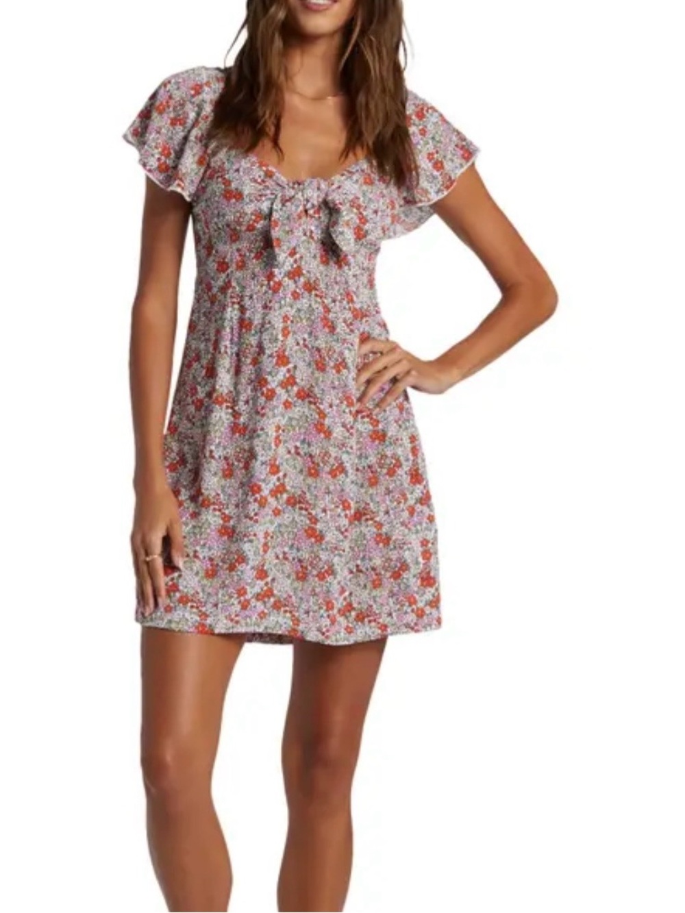 ROXY Oceanview Floral Mini Dress